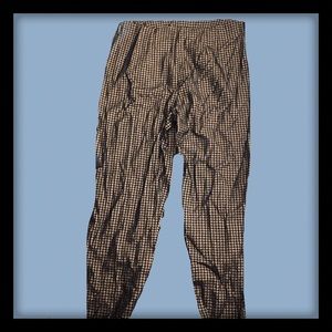 Black and Gold checkered leggings